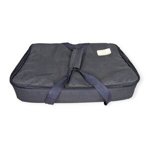 Pampered Chef Navy Blue Insulated Casserole Stoneware Carrying Tote w/Handles